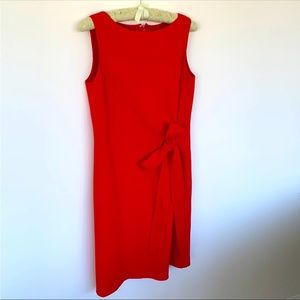 Oscar de la Renta red cocktail dress